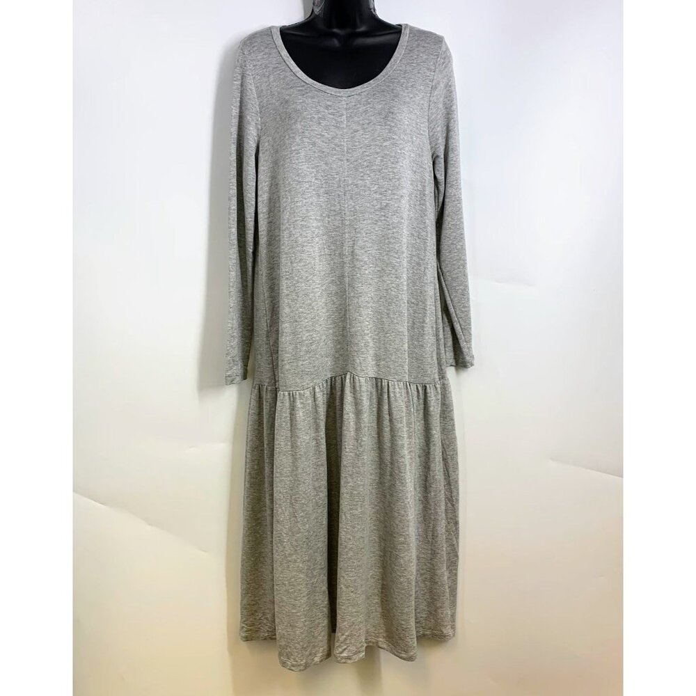 Dual Nature Women's Drop Waist Casual Long Sleeve Midi Dress Size S NWT‎